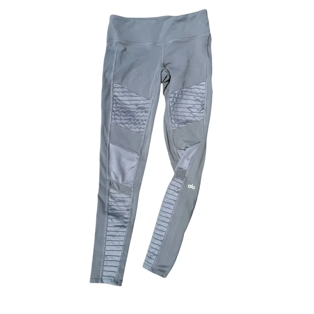 Alo Yoga Women’s High Wasted Leggings Gray Size Small Athletic Performance Gym